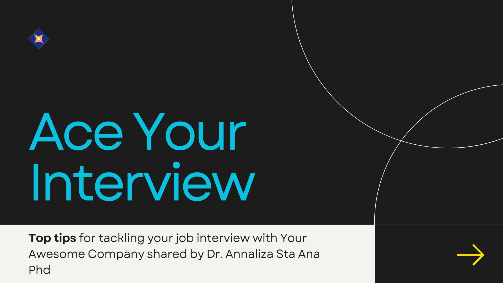 interview tips by Annaliza Sta Ana, PhD
